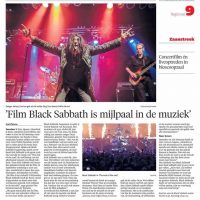 Sick Sabbath in het Noord Hollands Dagblad
