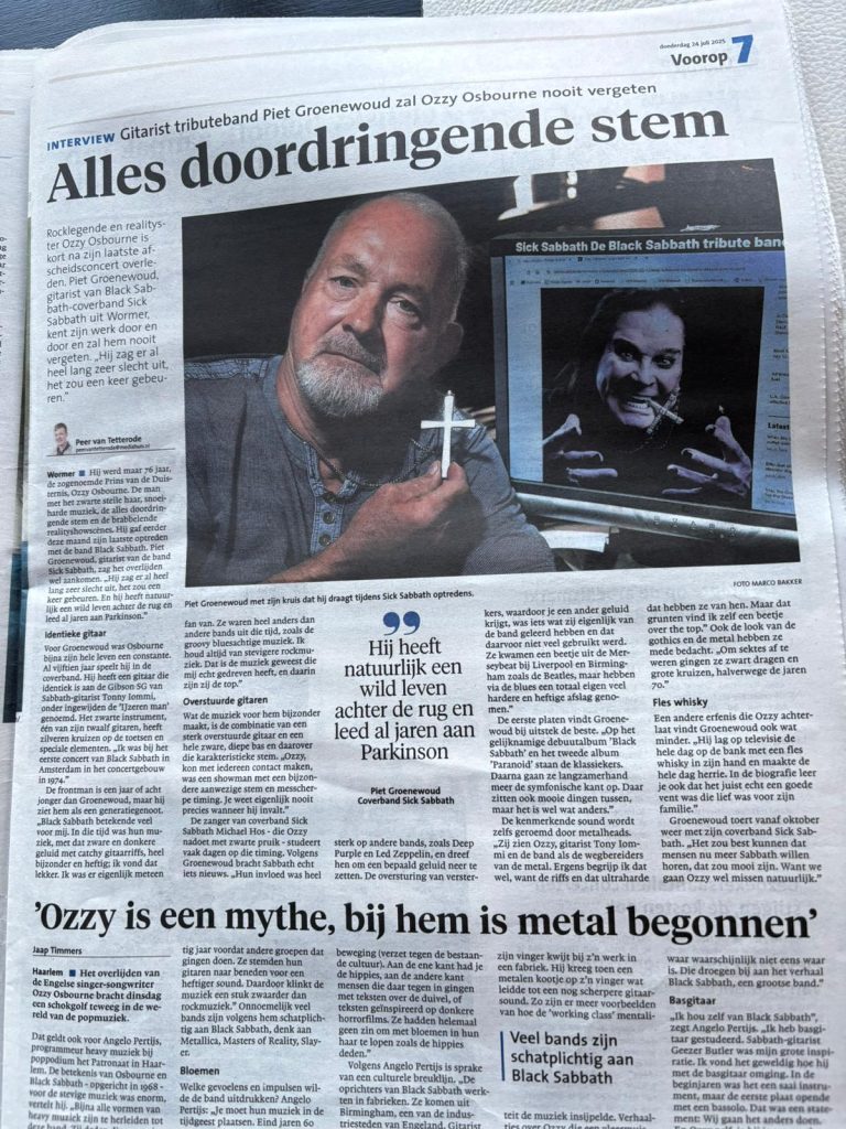 Piet Groenewoud in het NHD